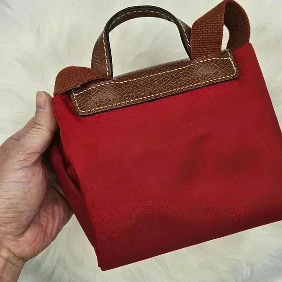 Red LongChamp Versatile Backpack - Picture 2 of 16